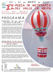 Cartel Feria Artesanía Valle de Mena 2017