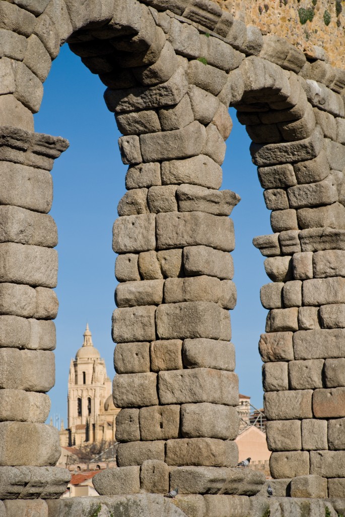 Detalle acueducto de Segovia