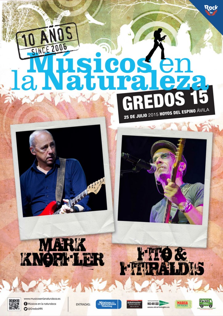 Mark Knopfler y Fito & Fitipaldis, presentes en el X Festival de Músicos en la Naturaleza