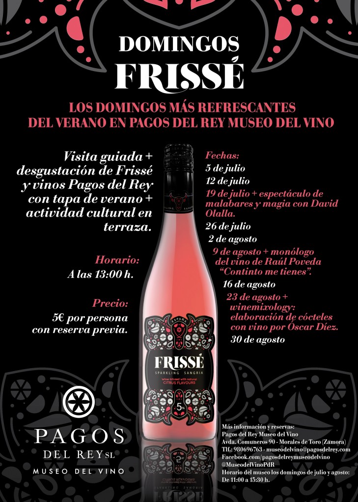 En julio y agosto descubre los ‘Domingos Frissé’ en Pagos del Rey Museo del Vino
